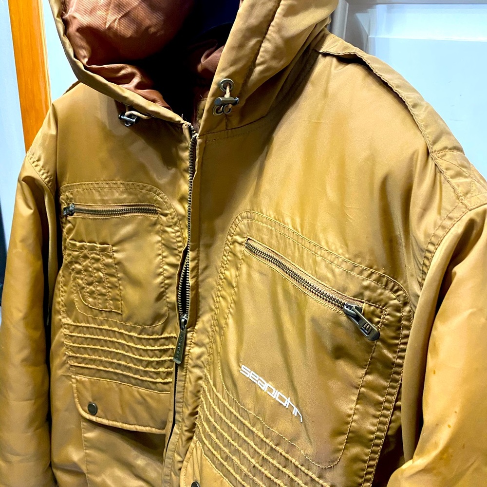 Sean John Winter Hooded Jacket Tan